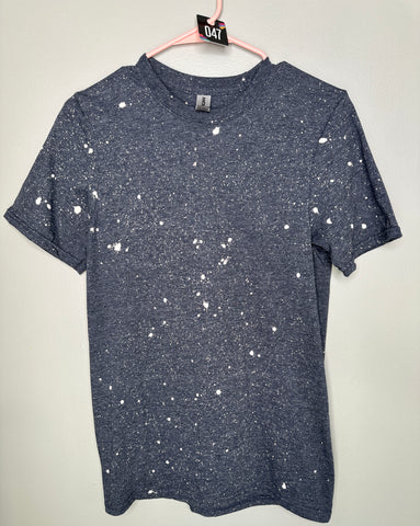 Bleached Tee Small #047 Navy