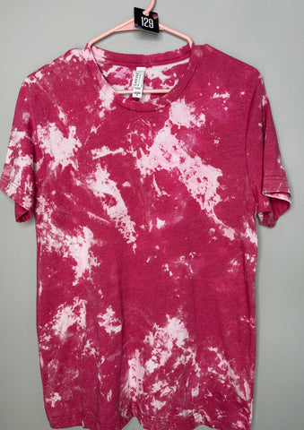 Bleached Tee Medium #129 pink