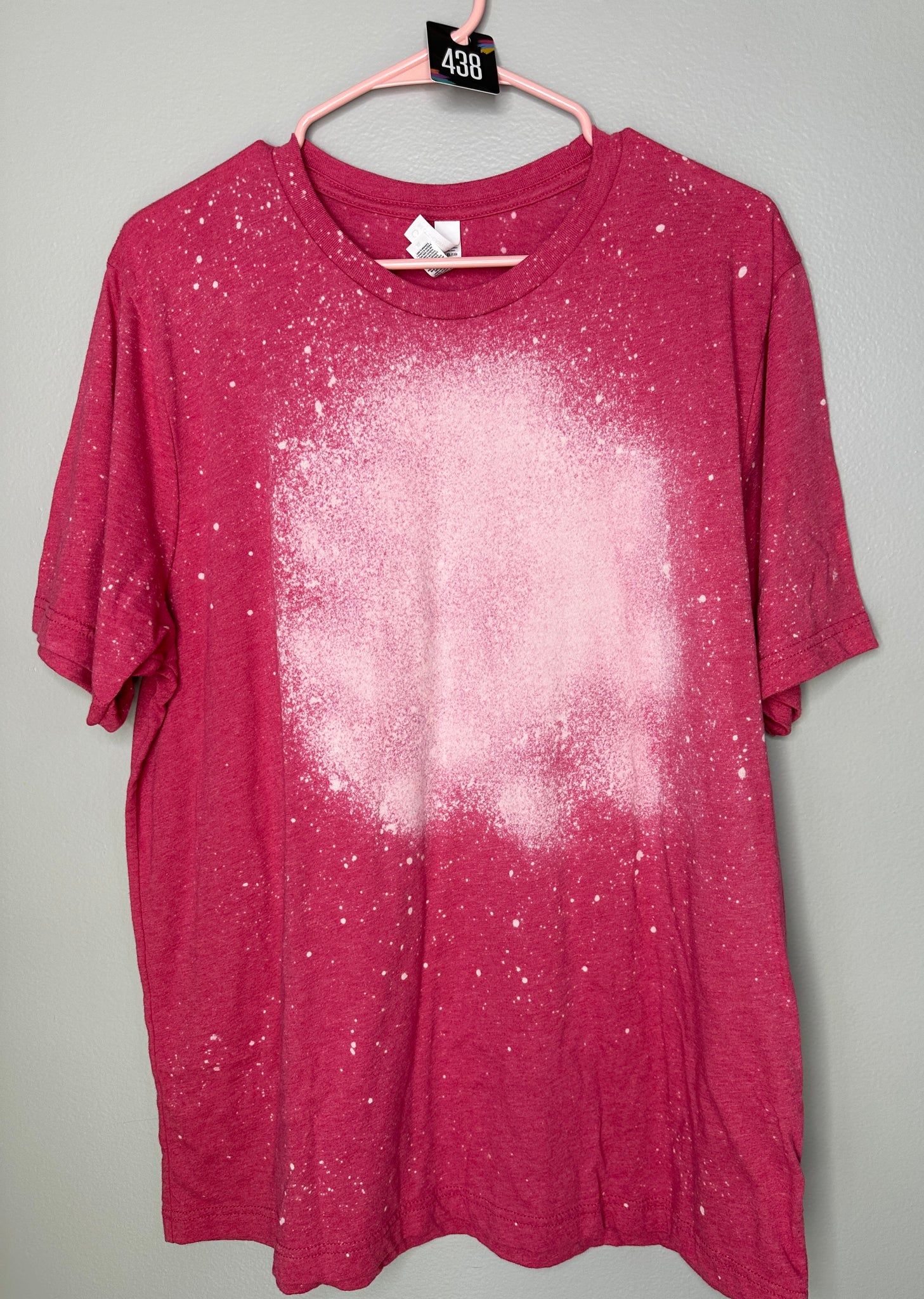 Bleached Tee Extra Large #438 pink