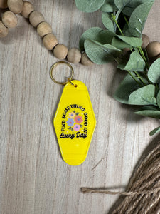 Find Something Good motel keychain