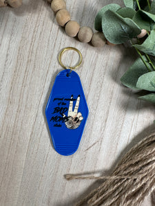 Bad Moms Club motel keychain